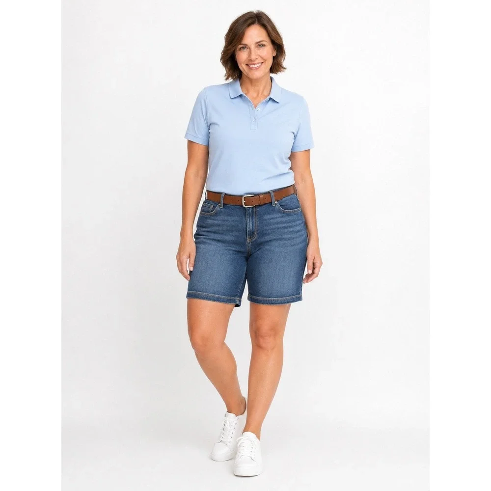 Torrid Midfit 8 Short SS Hydrosphere Denim Jean Shorts Womens 20 Dark Wash NWT